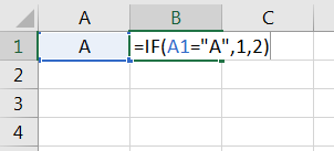 Mengetik teks dan angka pada rumus Excel IF